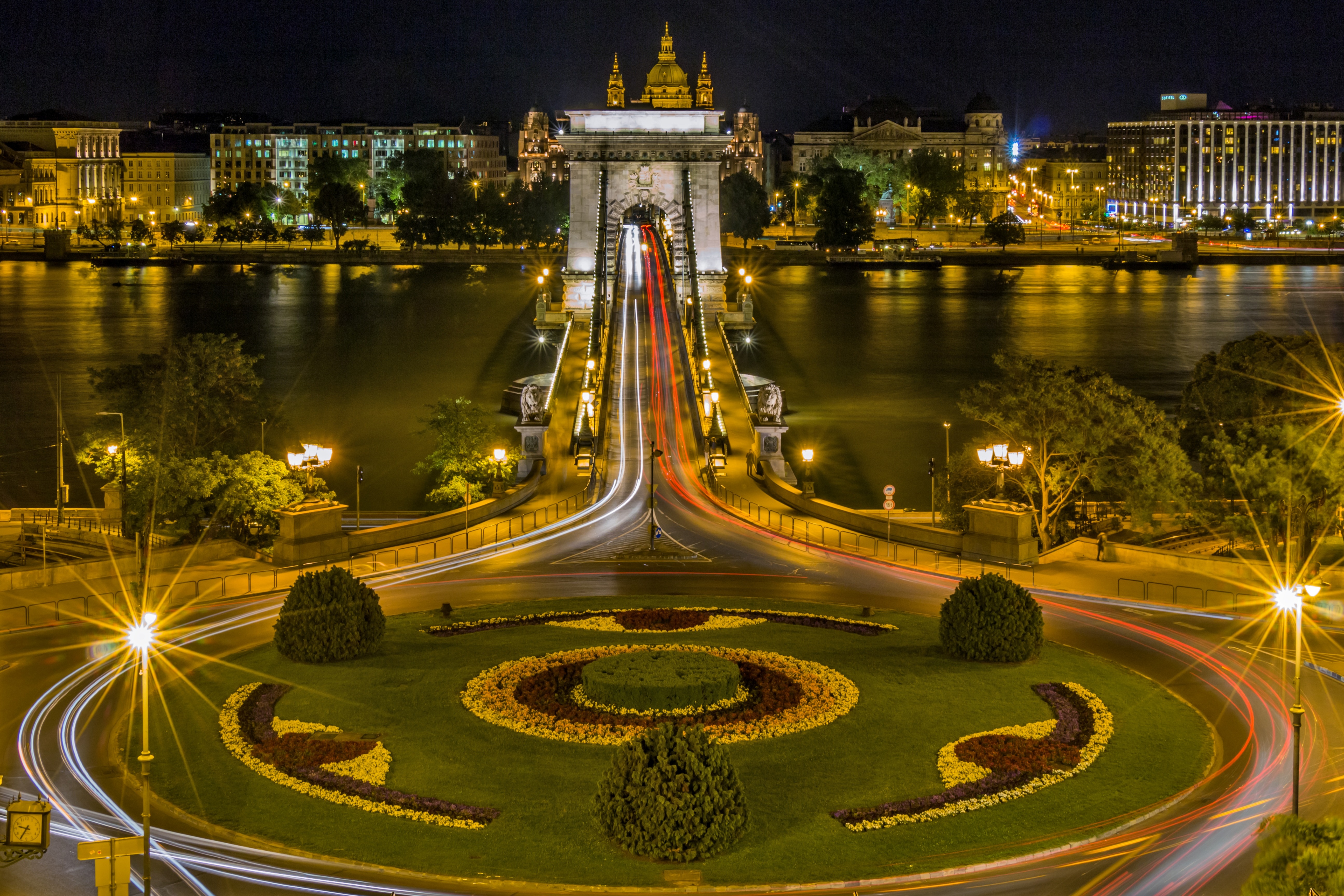 Chain Bridge in Budapest, Hungary by Bergadder