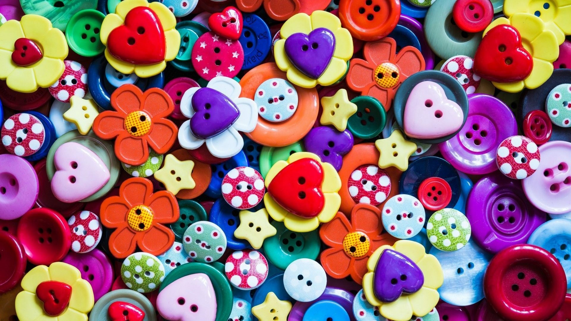 Colorful multicolor vivid buttons background - a Royalty Free