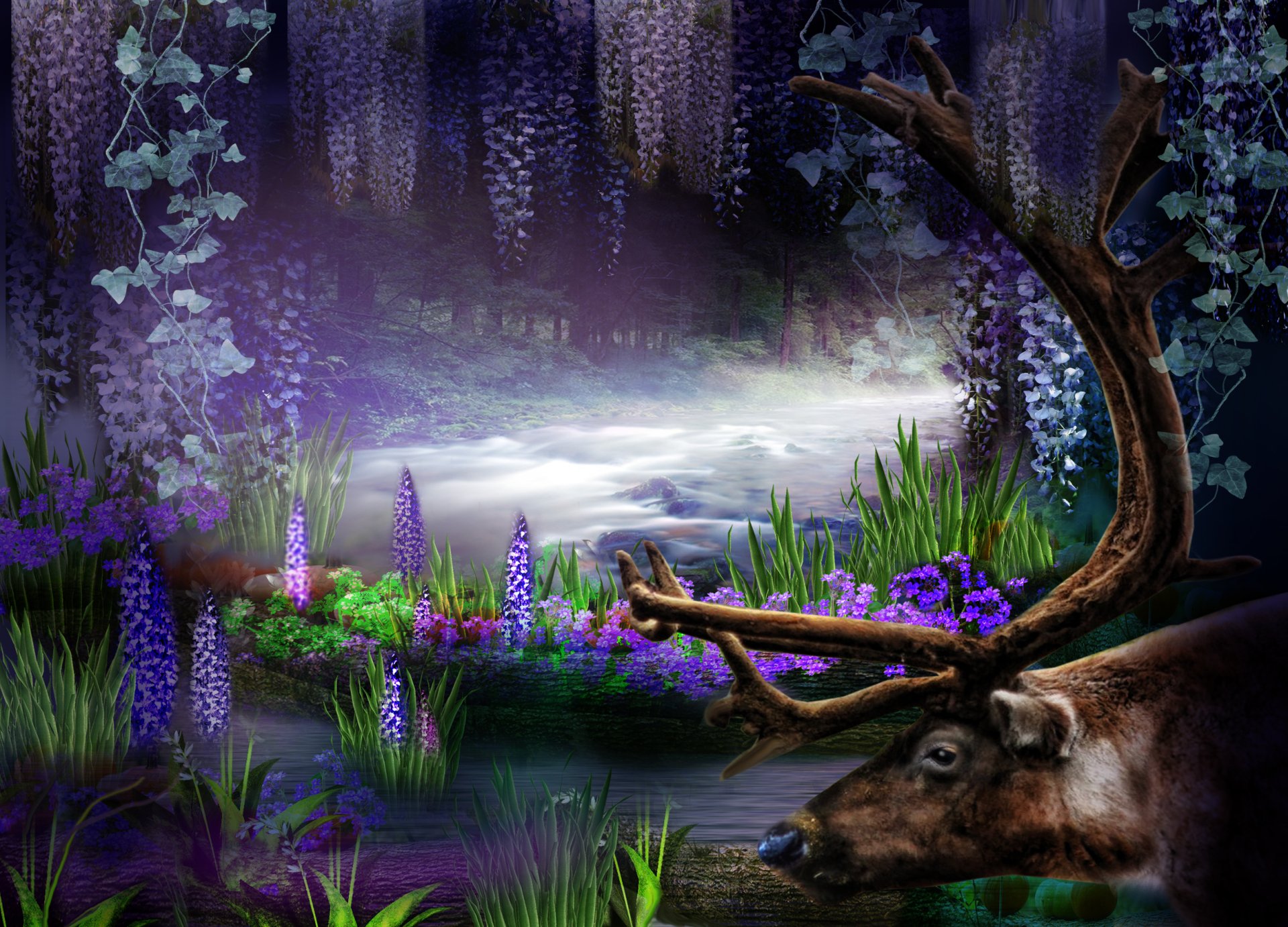 Purple Fantasy Forest HD Wallpaper | Background Image | 2500x1800 | ID:709161 - Wallpaper Abyss