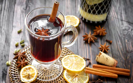 lemon mulled wine food drink HD Desktop Wallpaper | Background Image