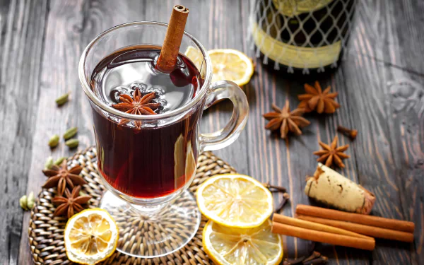 lemon mulled wine food drink HD Desktop Wallpaper | Background Image