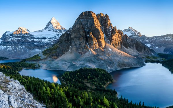 Nature Lake Lakes Canada Banff National Park Landscape Mountain HD Wallpaper | Background Image