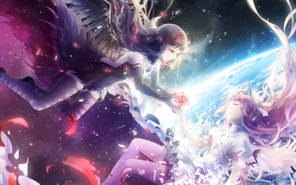 Anime Puella Magi Madoka Magica Homura Akemi Madoka Kaname Homura Akuma Ultimate Madoka HD Wallpaper | Background Image