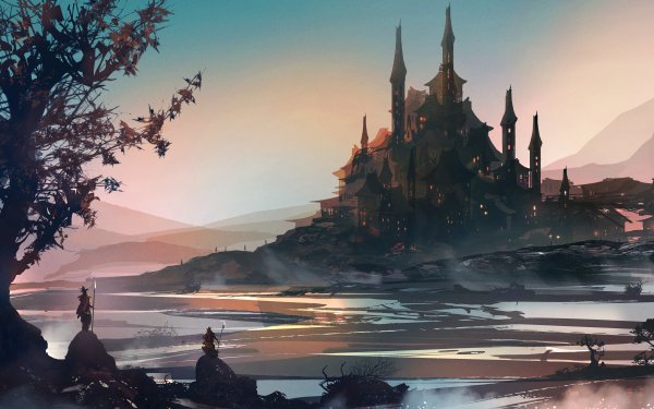 Fantasy City Landscape HD Wallpaper | Background Image