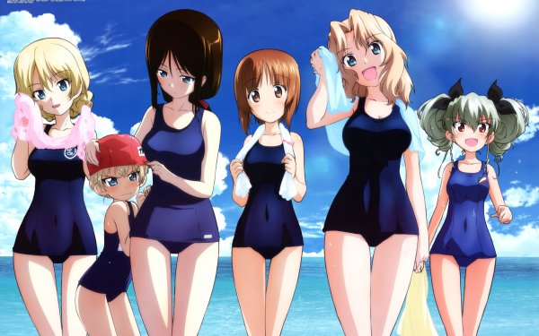 Anime Girls und Panzer Anchovy Darjeeling Katyusha Kay Miho Nishizumi Nonna HD Wallpaper | Background Image
