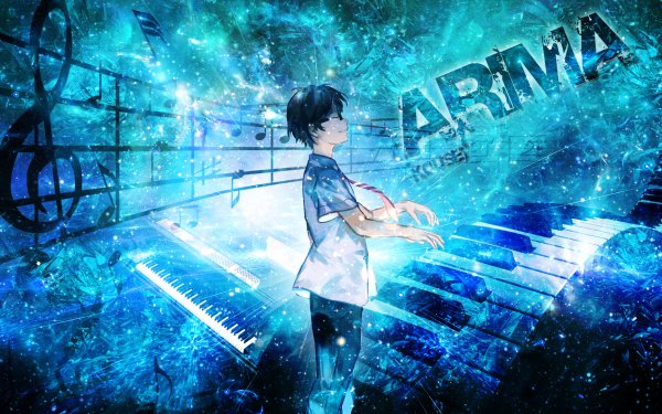 Anime Your Lie in April Kousei Arima HD Wallpaper | Background Image