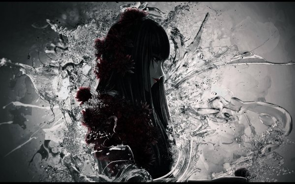 Anime Death Parade Black Hair Chiyuki Flower Water HD Wallpaper | Background Image