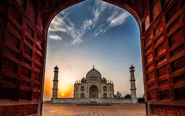 Man Made Taj Mahal Monuments India Monument Building Dome HD Wallpaper | Background Image