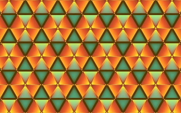 Abstract Triangle orange Green Pattern HD Wallpaper | Background Image