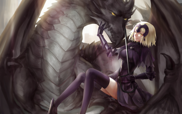 Anime Fate/Grand Order Fate Series Ruler Dragon Avenger Jeanne d'Arc Alter HD Wallpaper | Background Image