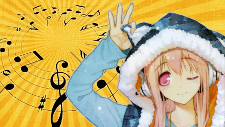 Anime Super Sonico HD Desktop Wallpaper | Background Image