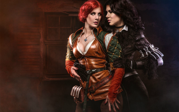 Women Cosplay The Witcher 3: Wild Hunt Triss Merigold Yennefer of Vengerberg HD Wallpaper | Background Image