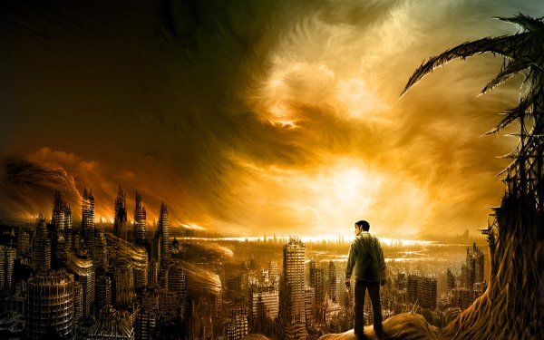 Sci Fi Post Apocalyptic Apocalyptic City Building Destruction HD Wallpaper | Background Image