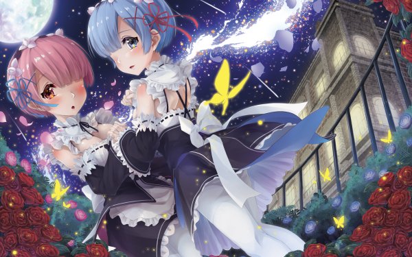 Anime Re:ZERO -Starting Life in Another World- Rem Ram HD Wallpaper | Background Image