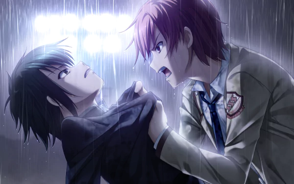 Yuzuru Otonashi Ayato Naoi Anime Angel Beats! HD Desktop Wallpaper | Background Image