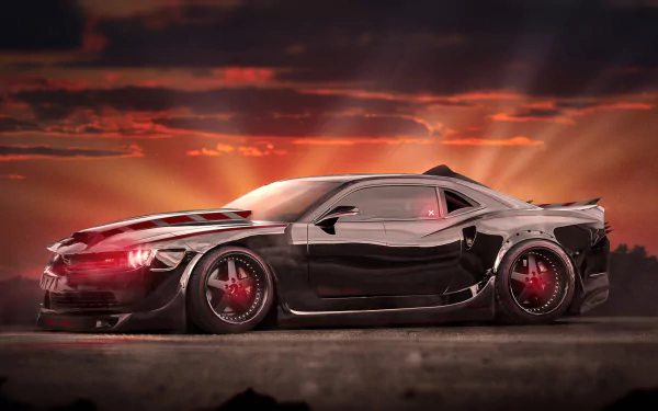 custom car black car car muscle car Chevrolet vehicle Chevrolet Camaro HD Desktop Wallpaper | Background Image