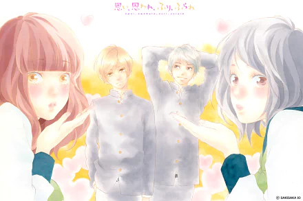 Akari Yamamoto Rio Yamamoto Kazuomi Inui Yuna Ichihara Anime HD Desktop Wallpaper | Background Image