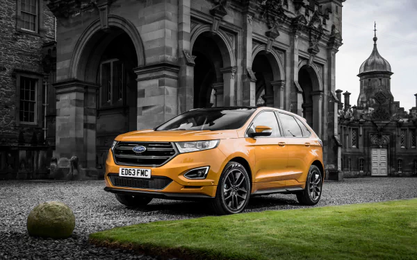 orange car car SUV Ford vehicle Ford Edge HD Desktop Wallpaper | Background Image