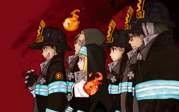Anime Fire Force Akitaru Oubi Iris Maki Oze Shinra Kusakabe Takehisa Hinawa HD Wallpaper | Background Image