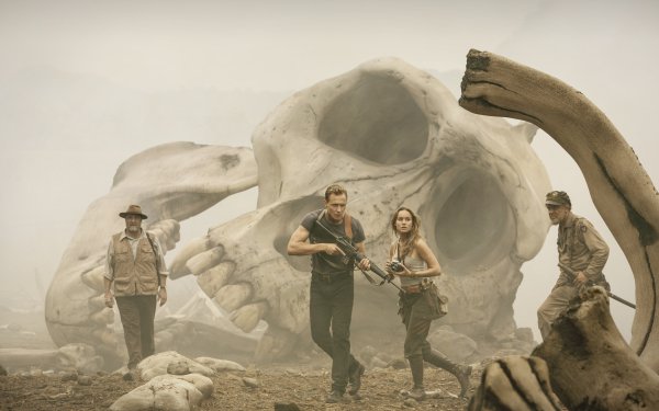 Movie Kong: Skull Island Tom Hiddleston Brie Larson Skull John Goodman HD Wallpaper | Background Image