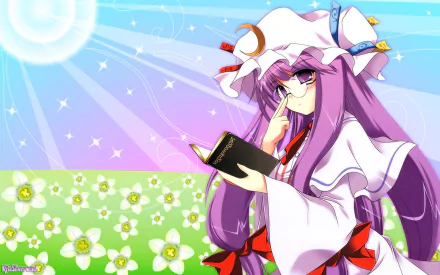 Patchouli Knowledge Anime Touhou HD Desktop Wallpaper | Background Image