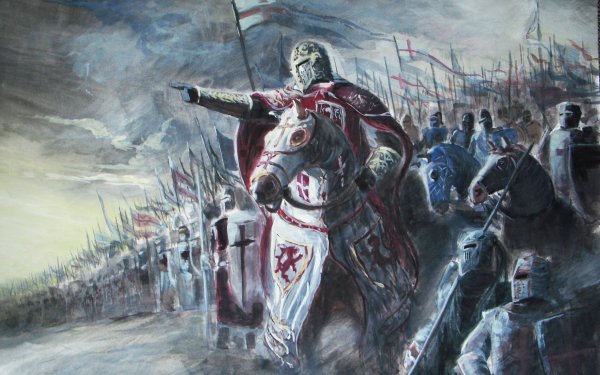 Fantasy Knight Crusade Army Warrior Armor HD Wallpaper | Background Image
