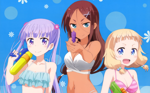 Anime New Game! Aoba Suzukaze Umiko Ahagon Nene Sakura HD Wallpaper | Background Image