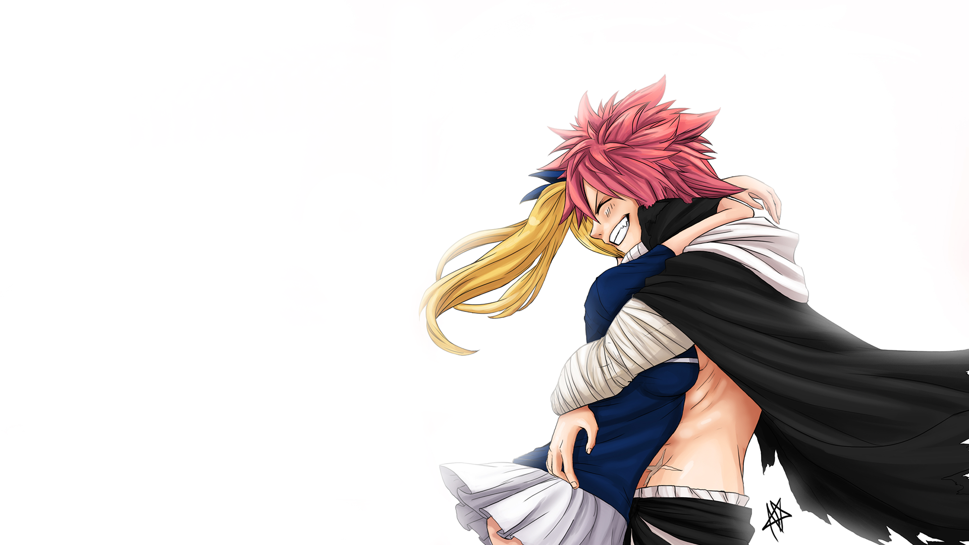 Wallpaper anime, fairy, tail, lucy, natsu, dragneel, heartfilia for mobile  and desktop, section прочее, resolution 1951x1200 - download