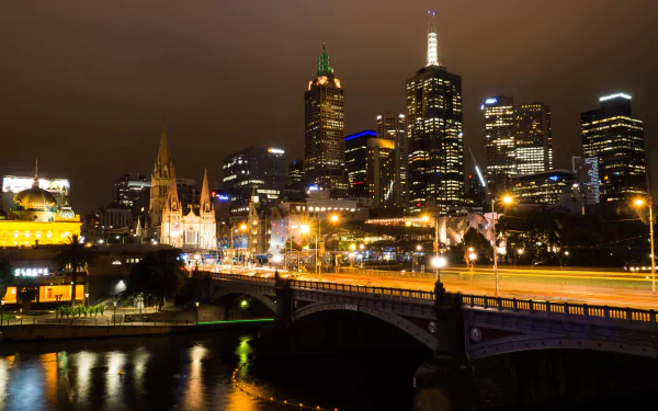  Melbourne CBD and the Yarra River Victoria Australia by DBPhotoshare