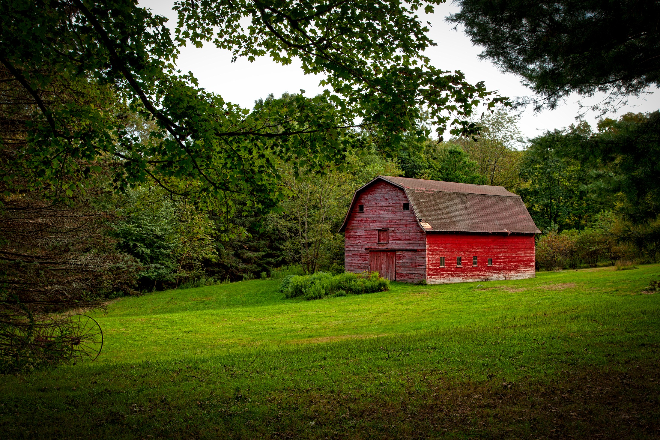 Rustic old barn in Connecticut farmland USA by 12019