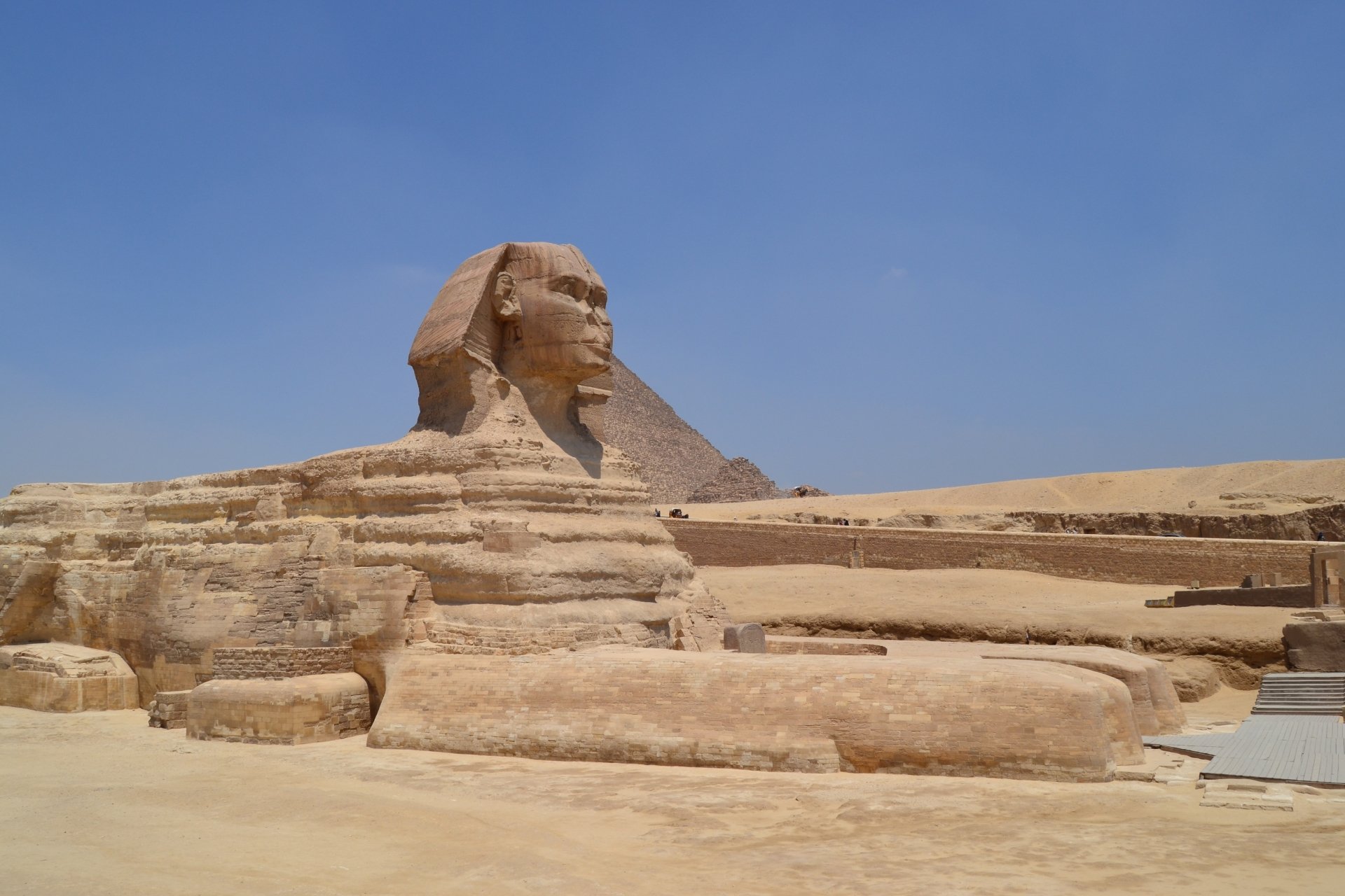 Download Limestone Statue Egypt Man Made Sphinx 4k Ultra HD Wallpaper ...