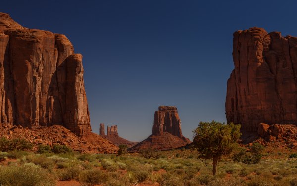 Earth Monument Valley Desert USA Nature Landscape Cliff HD Wallpaper | Background Image