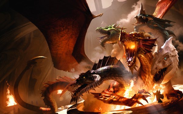 Game Dungeons & Dragons Hydra Tiamat HD Wallpaper | Background Image
