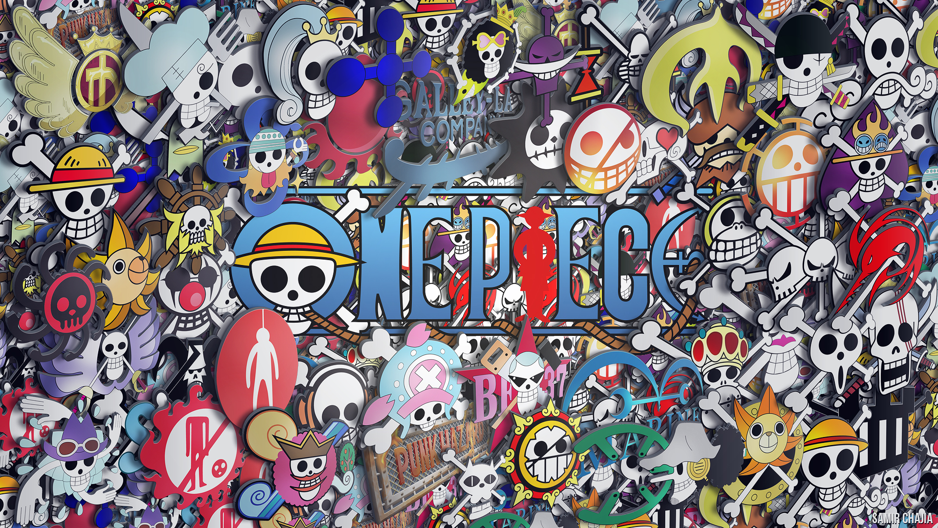 One Piece HD Wallpaper: Anime Collage by Manga-AR