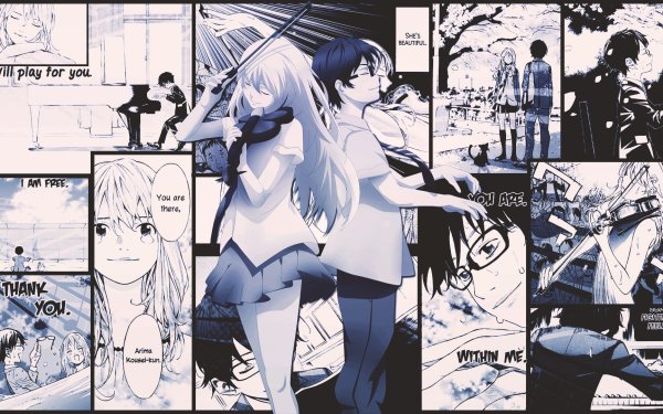 Anime Your Lie in April Kaori Miyazono Kousei Arima HD Wallpaper | Background Image
