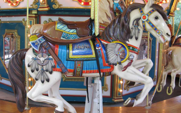  Native American Indian Painted Merry Go Round by skeeze