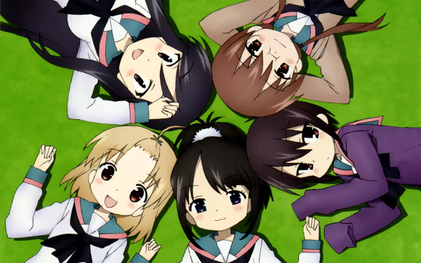 Marina Kawano Nagisa Tennōji Yuuko Nishi Run Momoki Tooru Ichii Anime A Channel HD Desktop Wallpaper | Background Image