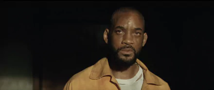 A powerful HD wallpaper featuring Will Smith as Deadshot from the movie Suicide Squad, capturing an intense moment that showcases his character's determination.