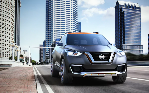 silver car car SUV Nissan vehicle Nissan Kicks HD Desktop Wallpaper | Background Image