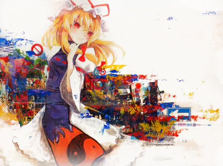 Yukari Yakumo Anime Touhou HD Desktop Wallpaper | Background Image
