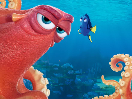 Hank (Finding Dory) Dory (Finding Nemo) movie Finding Dory HD Desktop Wallpaper | Background Image