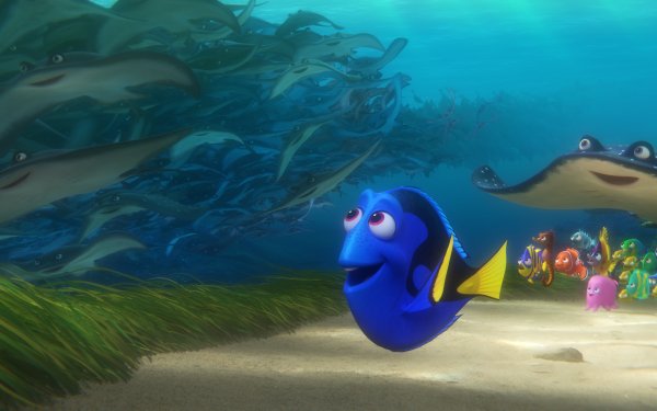 Movie Finding Dory Dory Mr. Ray HD Wallpaper | Background Image