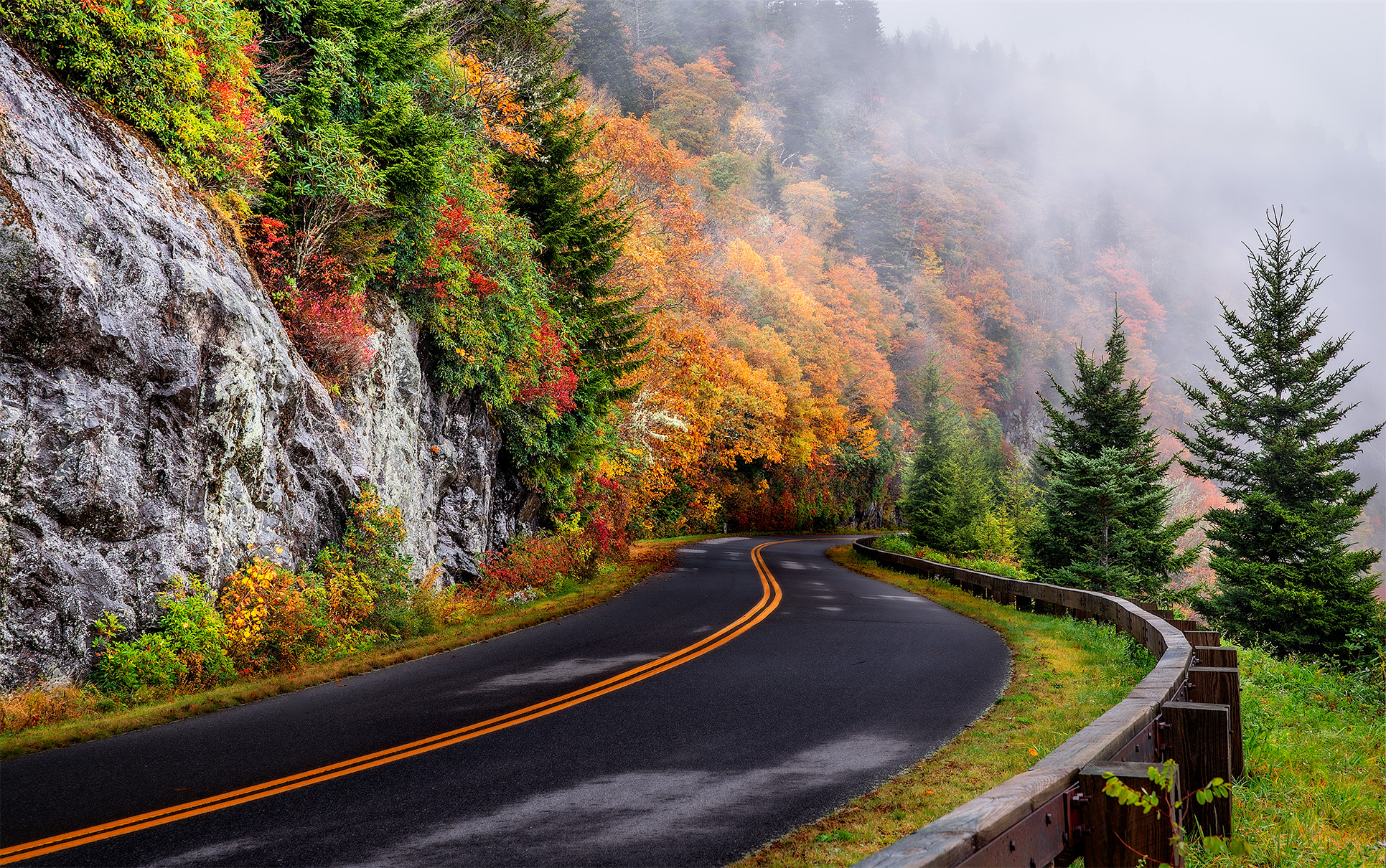 Autumn Road  HD Wallpaper  Background Image 1931x1210