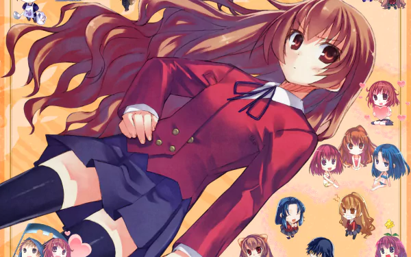 Taiga Aisaka Yusaku Kitamura Minori Kushieda Ami Kawashima Anime Toradora! HD Desktop Wallpaper | Background Image