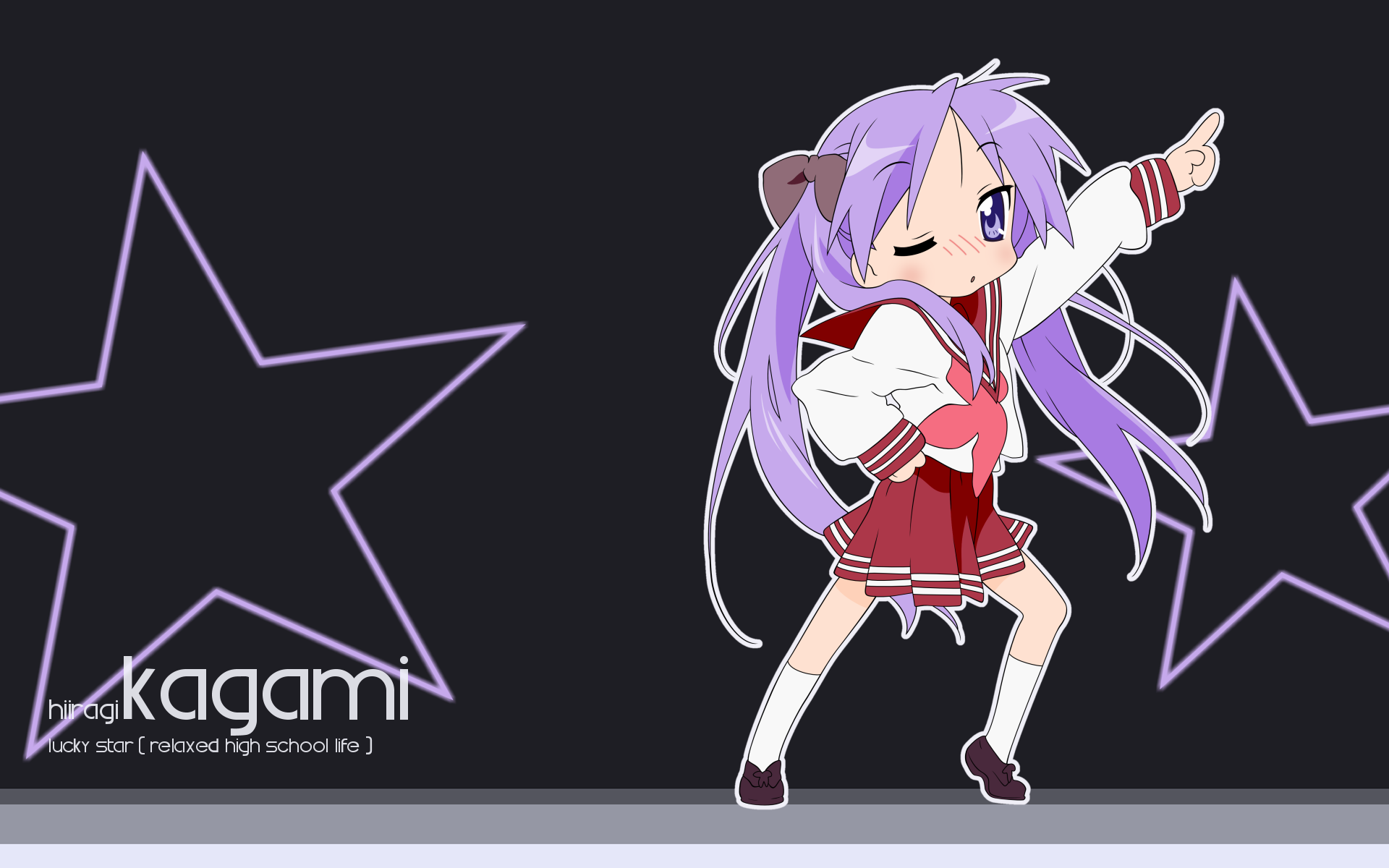 Download Kagami Hiiragi Anime Lucky Star HD Wallpaper