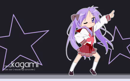 Kagami Hiiragi Anime Lucky Star HD Desktop Wallpaper | Background Image