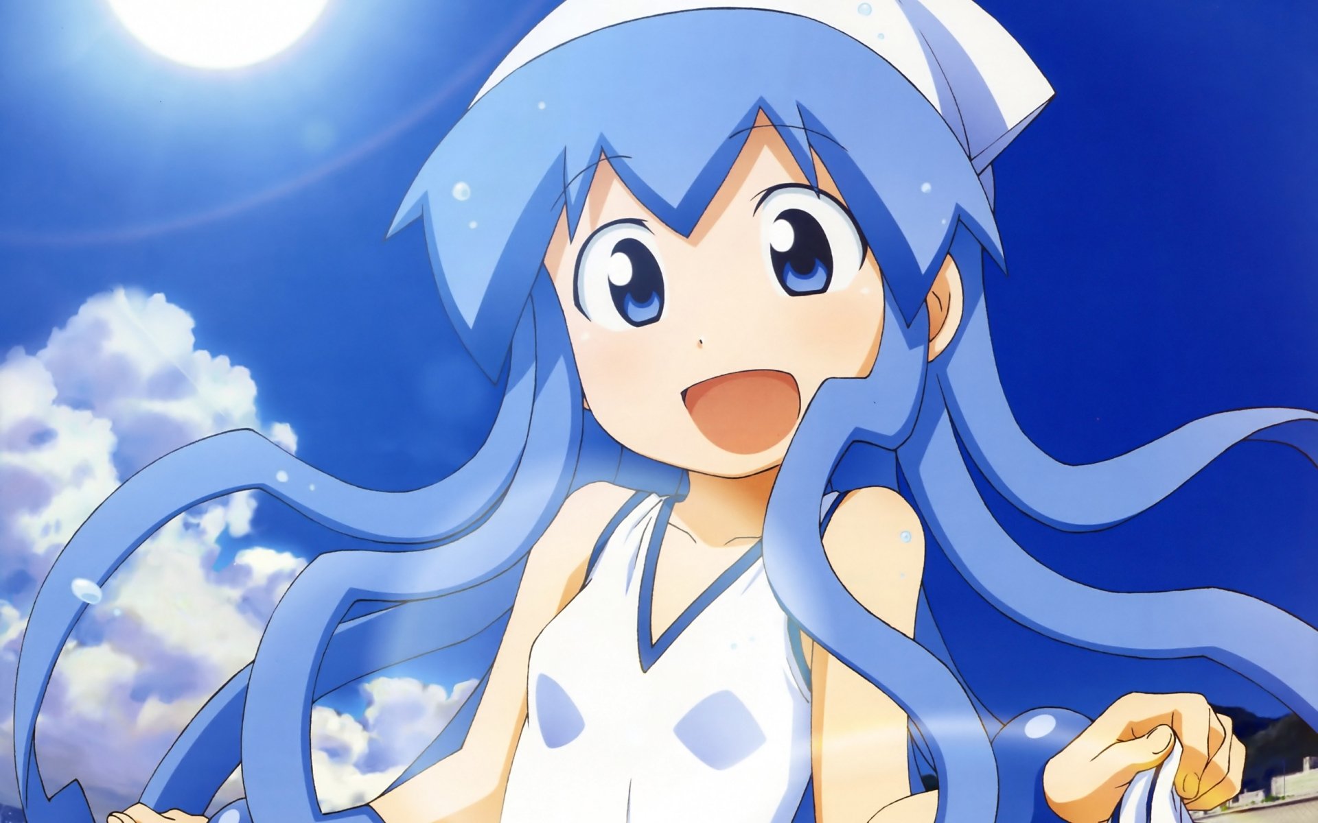 Download Ika Musume Anime Squid Girl HD Wallpaper