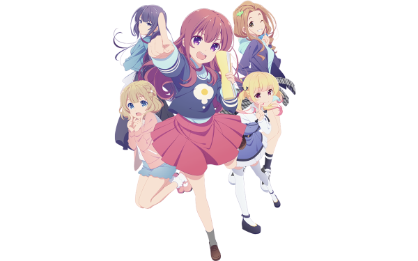 Anime Girlish Number Chitose Karasuma Koto Katakura Yae Kugayama Kazuha Shibasaki Momoka Sonou HD Wallpaper | Background Image