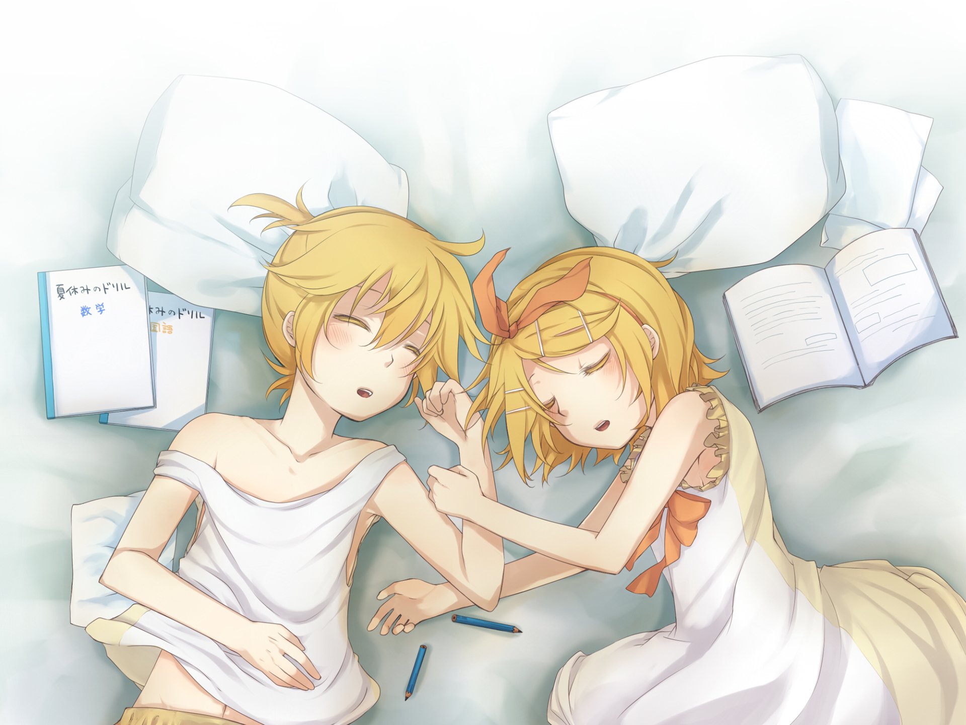 Download Len Kagamine Rin Kagamine Anime Vocaloid HD Wallpaper