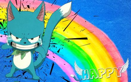 Happy (Fairy Tail) Anime Fairy Tail HD Desktop Wallpaper | Background Image
